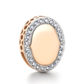 Подвеска из золота с бриллиантами и черными бриллиантами