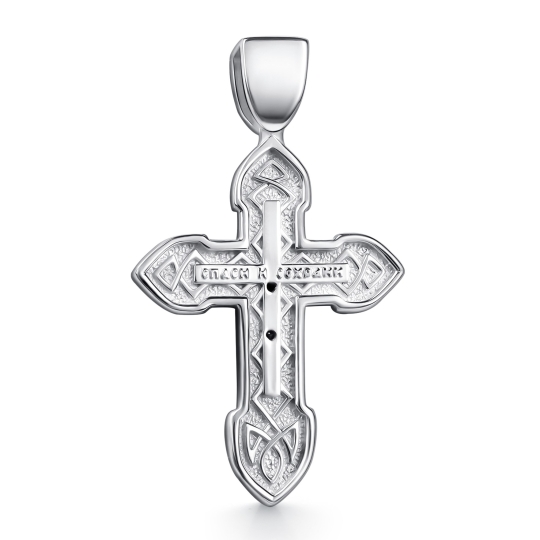 Подвеска-крест из серебра