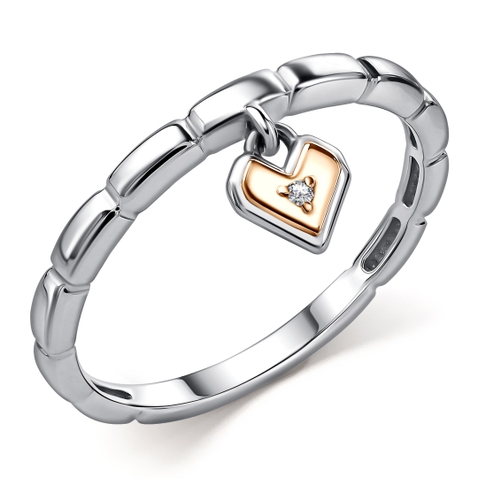 Кольцо из серебра с топазом