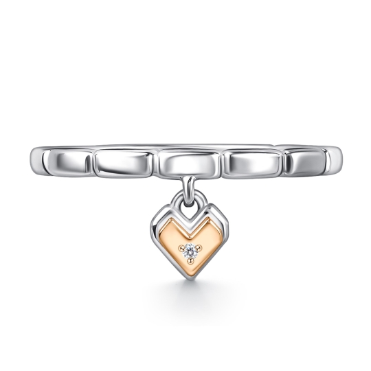 Кольцо из серебра с топазом