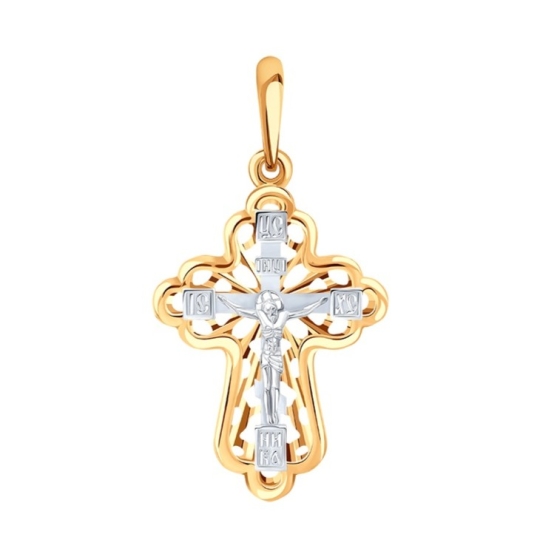 Подвеска-крест из золота