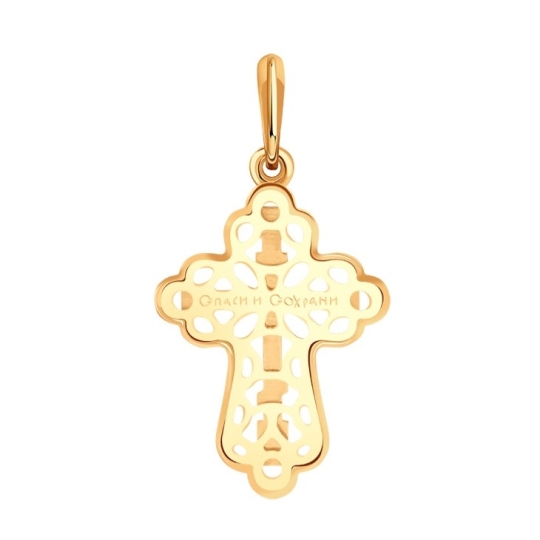 Подвеска-крест из золота