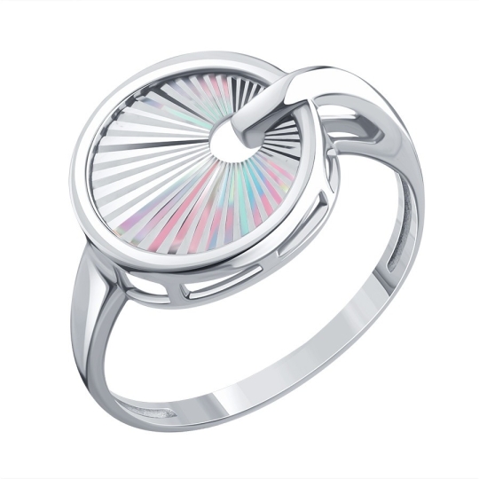 Кольцо из золота с алмазной гранью