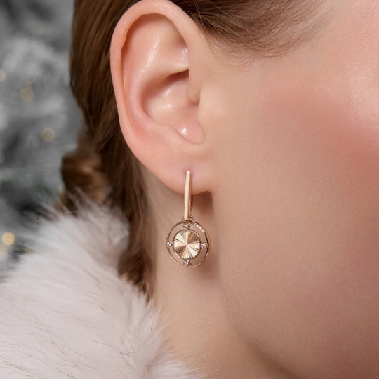 Серьги из золота с бриллиантами