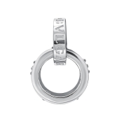 Подвеска из серебра с фианитами