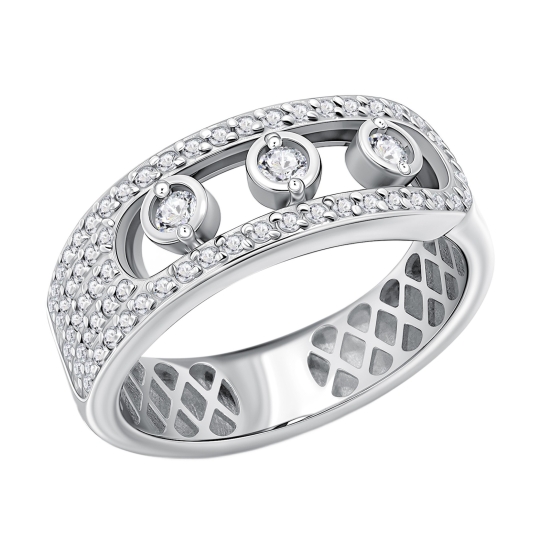 Кольцо из серебра с топазом Swiss