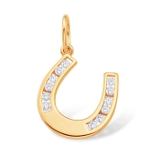 Подвеска из золота с фианитами 