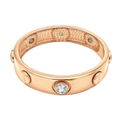 Кольцо из золота с фианитами