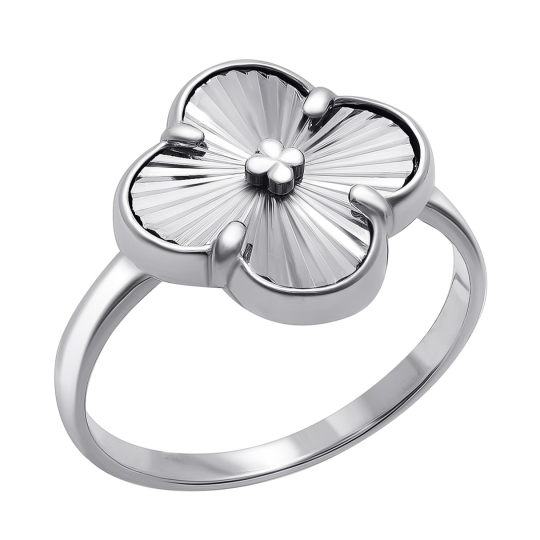 Кольцо из серебра с фианитами