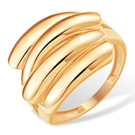 Кольцо из белого золота с фианитами