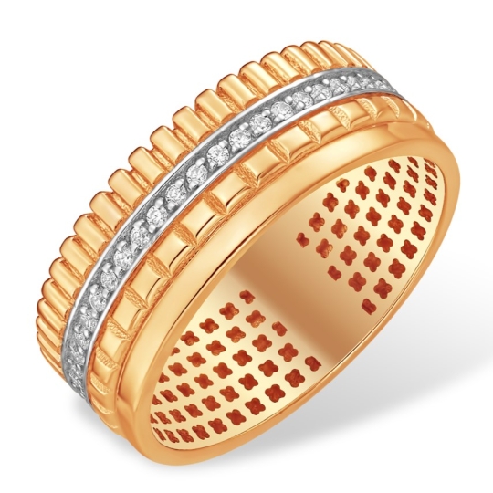 Серьги из золота с фианитами