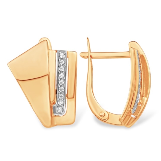 Кольцо из золота с фианитами