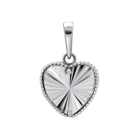 Подвеска из серебра с сердоликом и фианитами