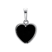 Подвеска из серебра с ониксом