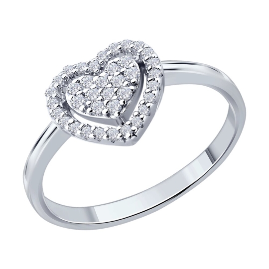 Колье из серебра с фианитами