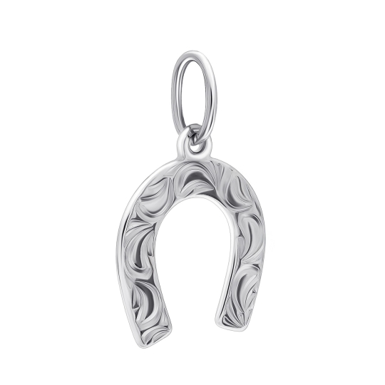 Подвеска из серебра с фианитом "Кошка"