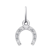 Подвеска из серебра с фианитами 