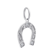 Подвеска из серебра с фианитами 