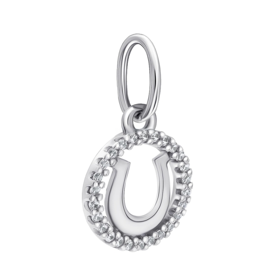 Подвеска из серебра с фианитом