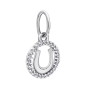 Подвеска из серебра с фианитами 