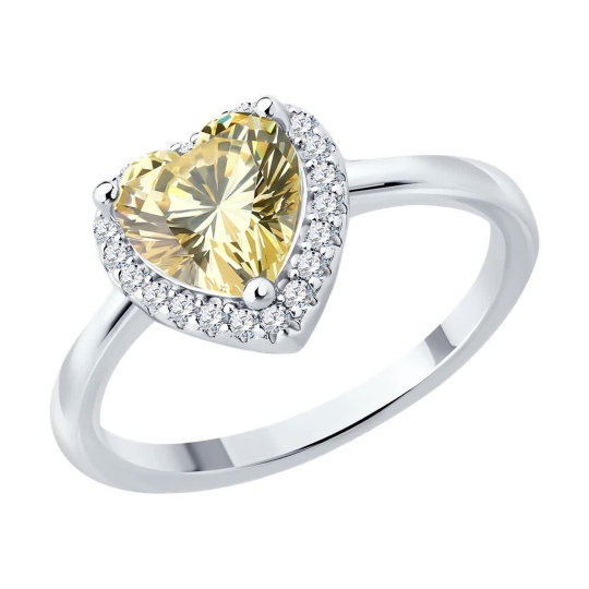 Колье из серебра с фианитами