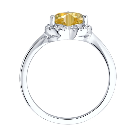 Колье из серебра с фианитами