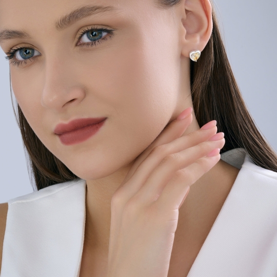 Колье из серебра с фианитами