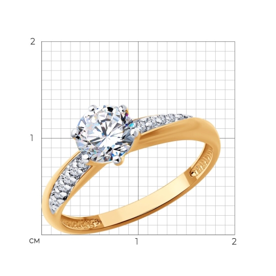 Кольцо из серебра с кварцем