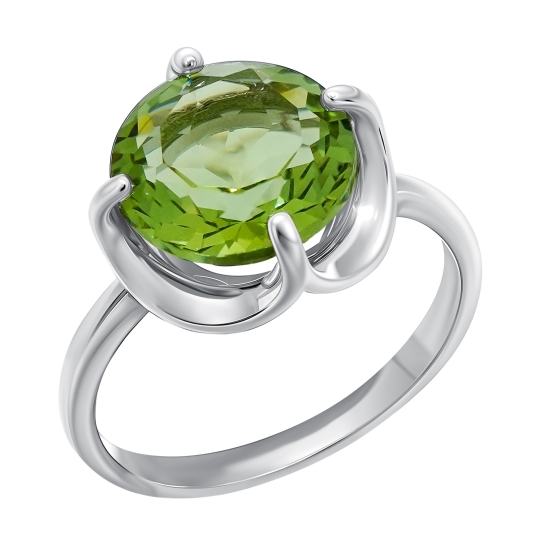 Кольцо из серебра с топазами