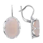 Серьги из серебра с алпанитами