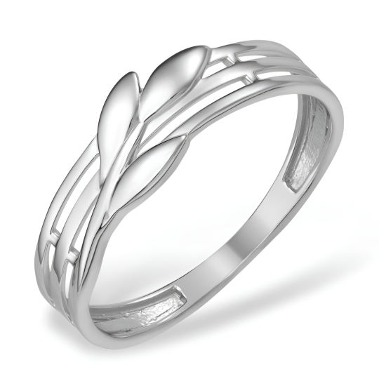 Кольцо из серебра с фианитами