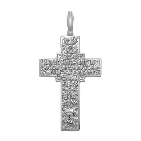 Подвеска-крест из серебра