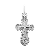 Подвеска-крест из серебра