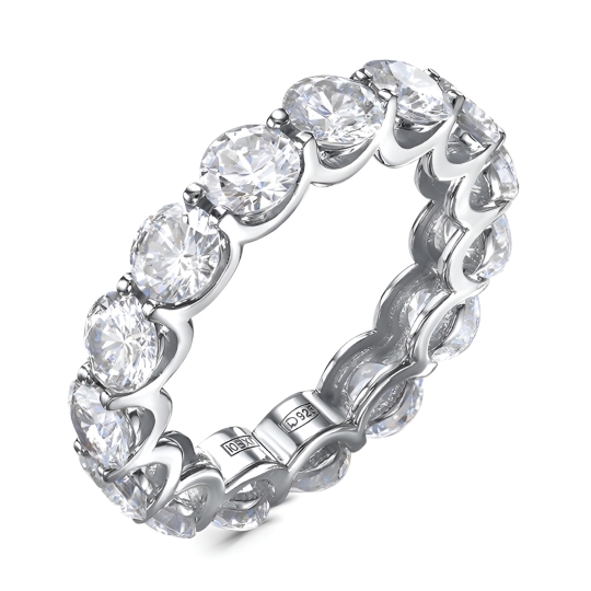 Кольцо из серебра с фианитами "Ящерица"