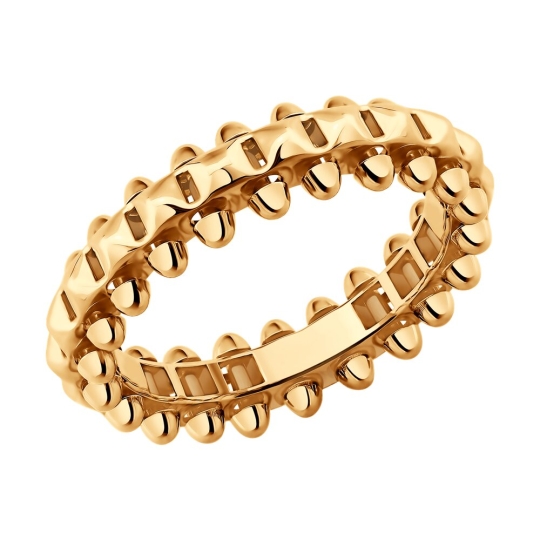 Кольцо из золота с фианитами