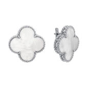 Серьги из серебра с перламутром