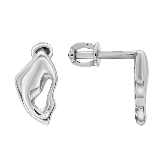 Серьги из серебра с янтарем