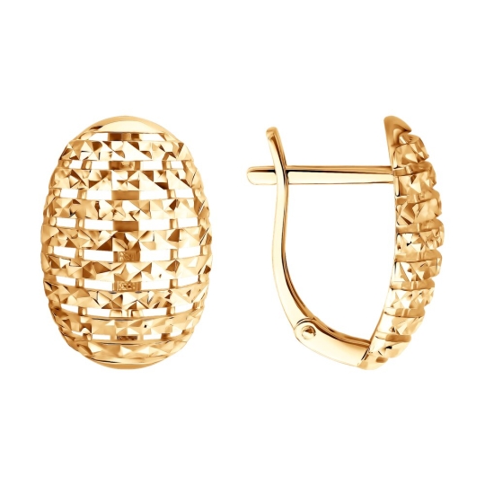 Серьги из белого золота с бриллиантами