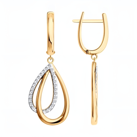 Подвеска из золота с фианитами