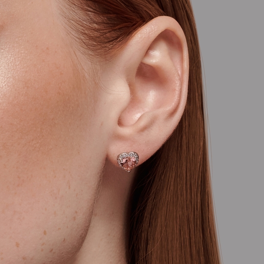 Серьги из серебра с ювелирными кристаллами топаз London