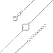 Браслет из серебра с фианитами