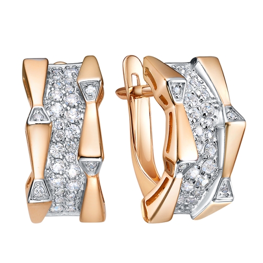 Кольцо из золота с фианитами