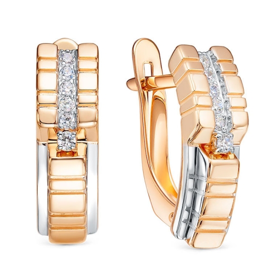 Кольцо из золота с фианитами