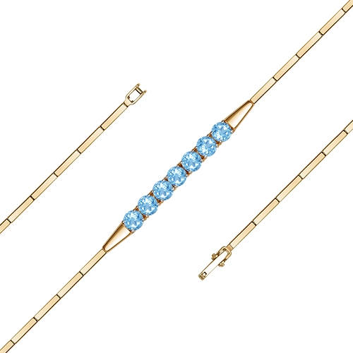 Браслет из золота плетения "Шарик бочка"