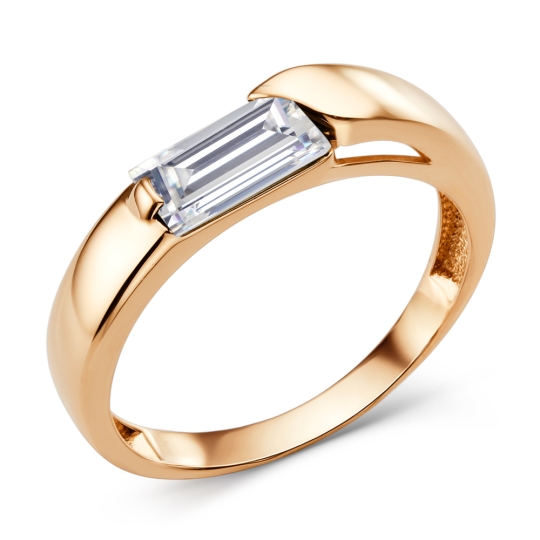 Кольцо из золота с ситаллом топаз Swiss