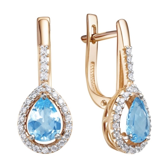 Серьги-конго из золота