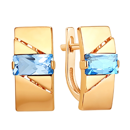 Серьги из золота с топазами London
