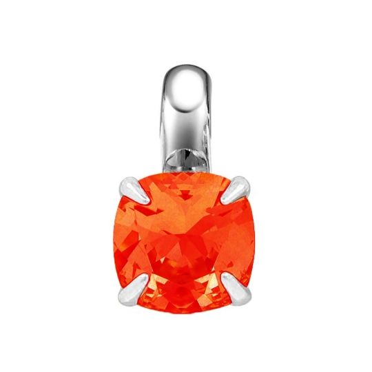 Подвеска из серебра с ювелирным кристаллом