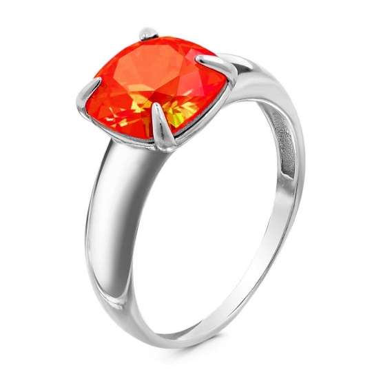 Кольцо из серебра с ювелирным кристаллом