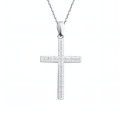 Подвеска из серебра с фианитами